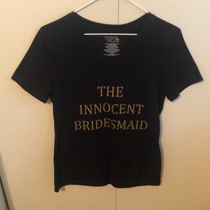 The Innocent Bridesmaid Black Tee